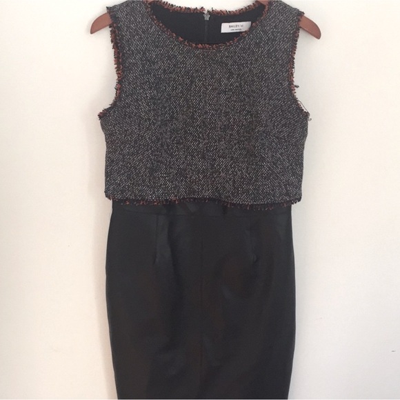 Bailey 44 leather bottom dress - Picture 2 of 6